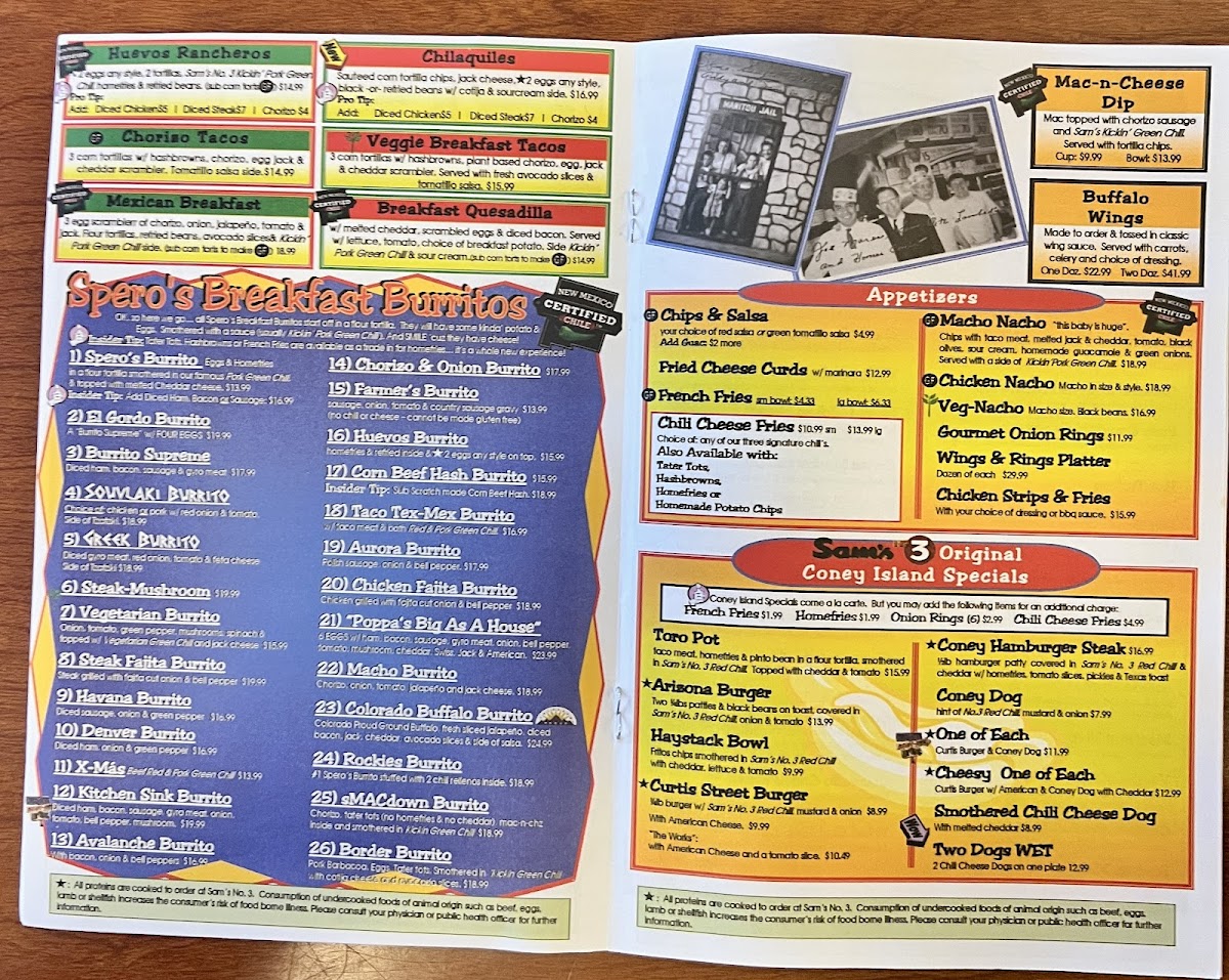 Sam's No. 3 Menu - Image 4